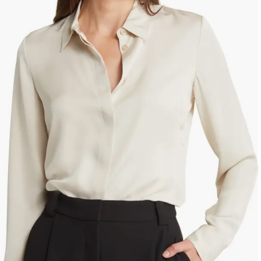 Theory classic fitted shirt size small petite